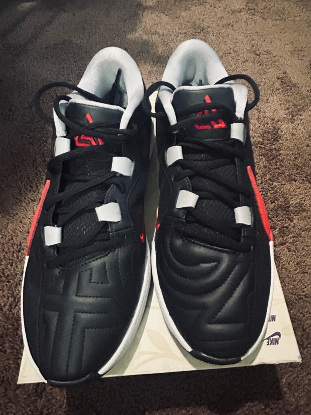 Nike Zoom Freak 5 Double Trouble Black/University Red DX4985-004 Men's Size 9